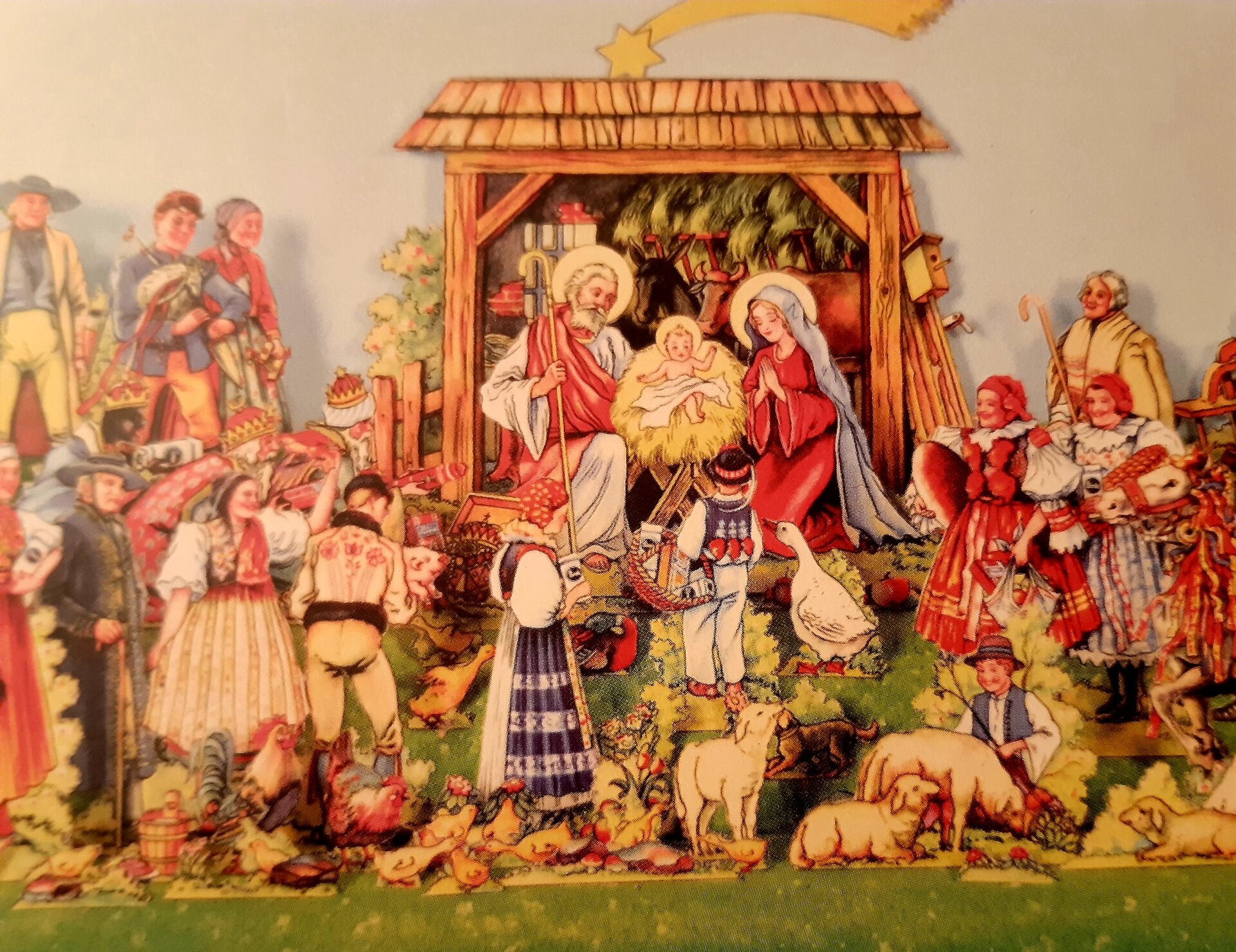 Výstava papírových betlémů