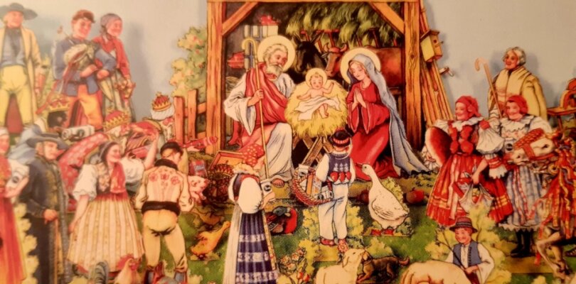 Výstava papírových betlémů